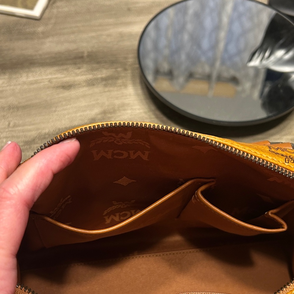 175. MCM Cognac Boston  Bag - Picture 11 of 16